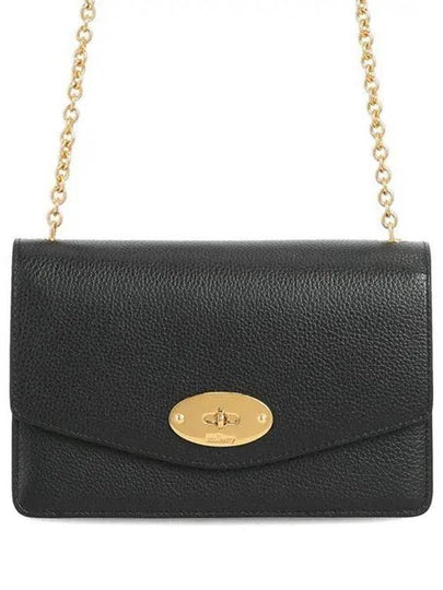 Darley Small Classic Chain Shoulder Bag Black - MULBERRY - BALAAN 2