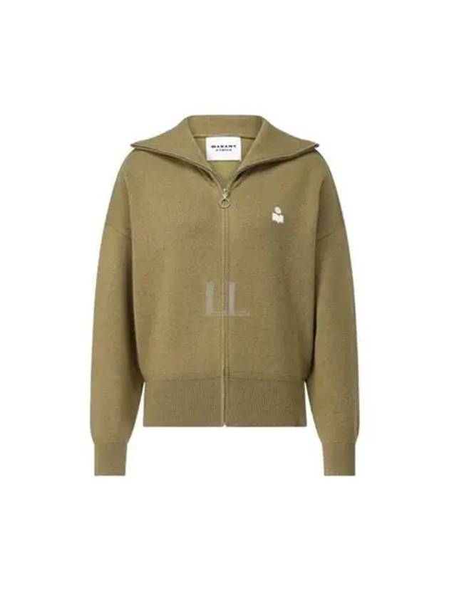 Accel Zip-Up Cardigan Khaki - ISABEL MARANT - BALAAN 2