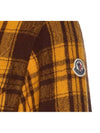 2F000 05 5976MF12 Checked wool zipup overshirt yellow - MONCLER - BALAAN 3