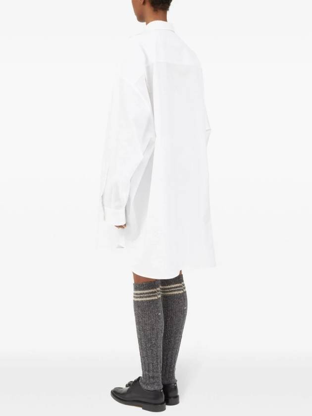 Oversized Long Sleeve Shirt Optical White - MAISON MARGIELA - BALAAN 6