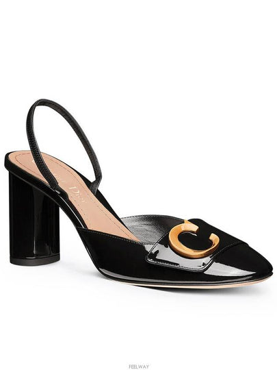 C'est Patent Calfskin Slingback Pumps Black - DIOR - BALAAN 2