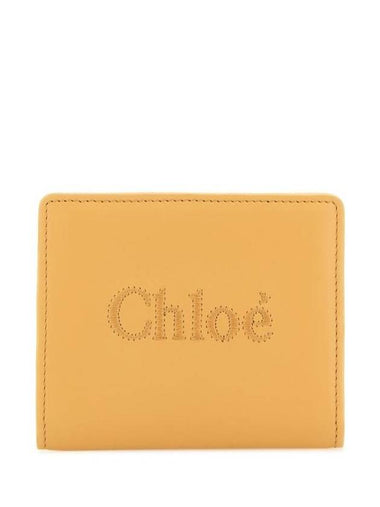 Sense Soft Leather Half Wallet Yellow - CHLOE - BALAAN 1