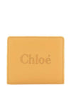 Sense Soft Leather Half Wallet Yellow - CHLOE - BALAAN 1