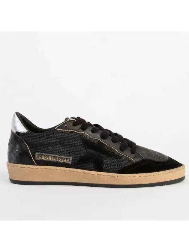 Ball Star Laminated Low Top Sneakers Black - GOLDEN GOOSE - BALAAN 2