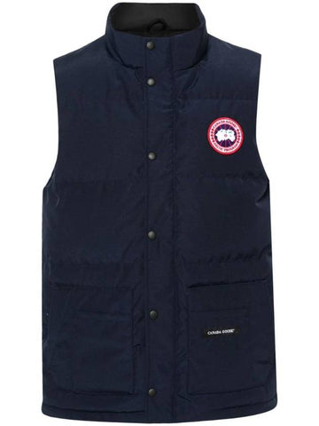 Freestyle Crew Vest Blue - CANADA GOOSE - BALAAN 1