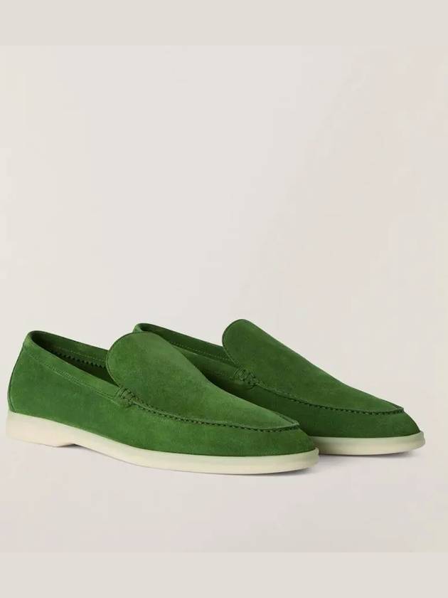 Summer Walk Suede Loafers Viridian Veil - LORO PIANA - BALAAN 2