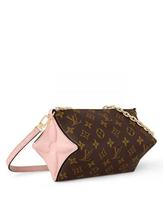 Bloom Monogram Coated Canvas Pouch Bag Rose Jasmine Pink - LOUIS VUITTON - BALAAN 2