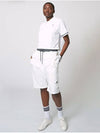 Crop Polo G Polo Shirt White - ATHPLATFORM - BALAAN 5