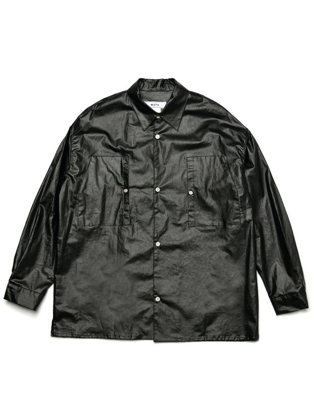 Fake Leather Shirt Black - MOTH - BALAAN 3