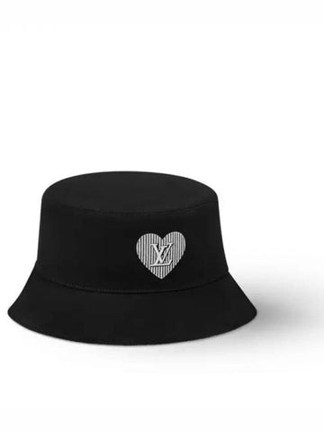 LV Cupido Bucket Hat Black - LOUIS VUITTON - BALAAN 1