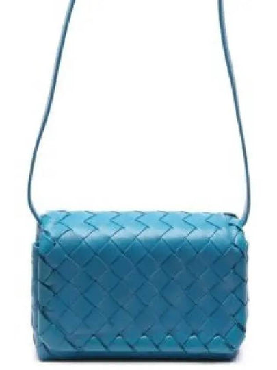 Mini Intrecciato Cross Bag Blue - BOTTEGA VENETA - BALAAN 2