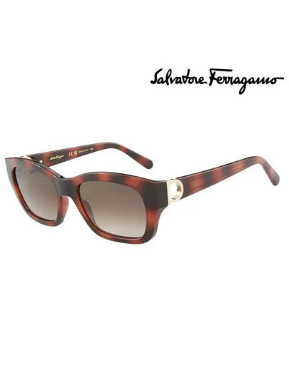 Eyewear Gradient Square Sunglasses Brown - SALVATORE FERRAGAMO - BALAAN 2