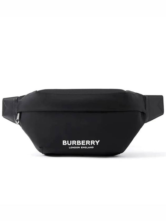 Logo Print Nylon Sonny Bum Belt Bag Black - BURBERRY - BALAAN 2