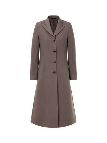 Women s Peaked Lapel Wool Single Coat Choco - PAUL SMITH - BALAAN 1