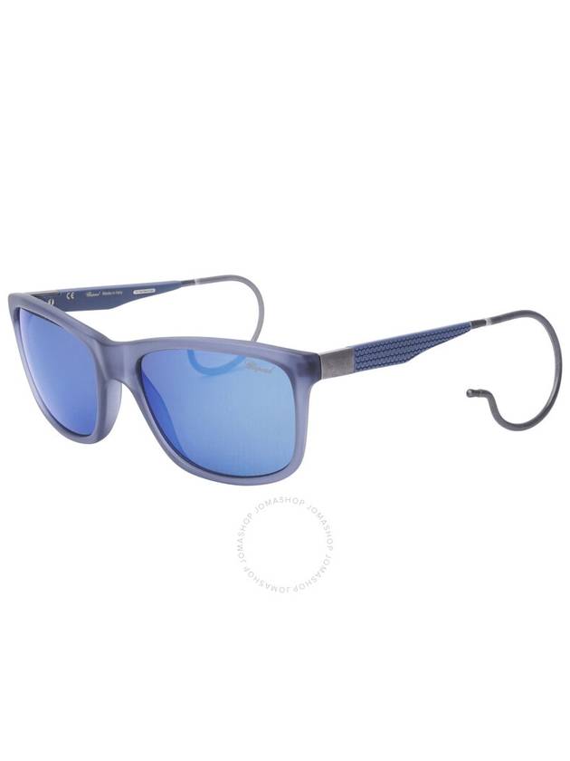 Chopard Polarized Blue Square Men's Sunglasses SCH156M AGQB 57 - CHOPARD - BALAAN 1