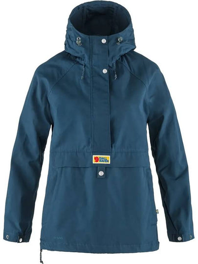 Women's Vardag Anorak Track Jacket Blue - FJALL RAVEN - BALAAN 2