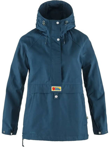 Women's Vardag Anorak Track Jacket Blue - FJALL RAVEN - BALAAN 1