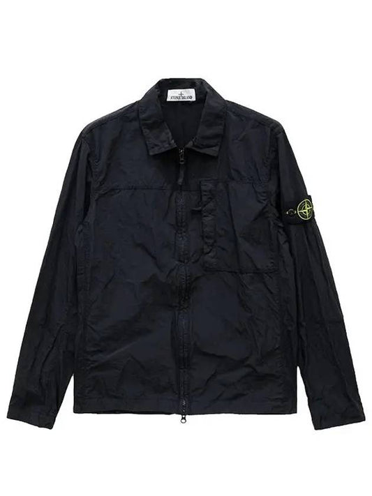 Nylon Metal Econyl Long Sleeve Shirt Black - STONE ISLAND - BALAAN 2