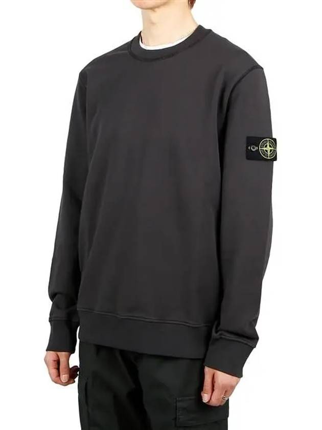 Wappen Patch Garment Dyed Sweatshirt Charcoal - STONE ISLAND - BALAAN 2