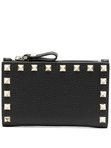 VALENTINO ROCKSTUD CARDHOLDER WITH ZIP - VALENTINO - BALAAN 1