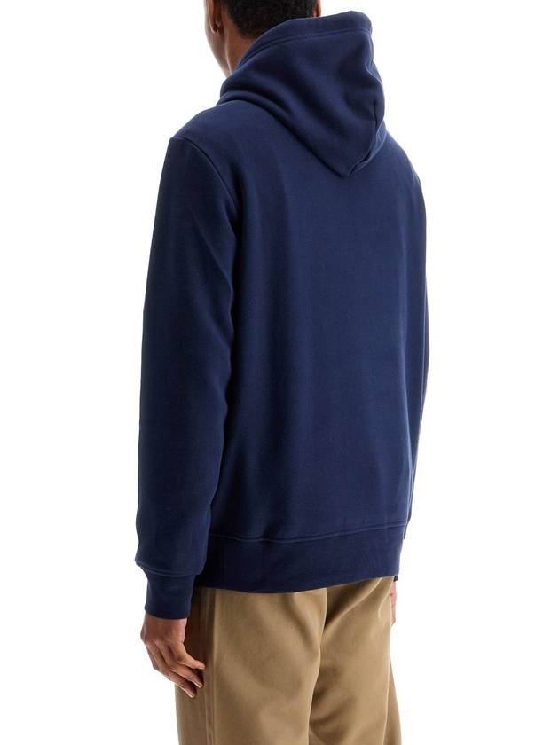 blue cotton and polyester hoodie with embroidered logo - POLO RALPH LAUREN - BALAAN 3