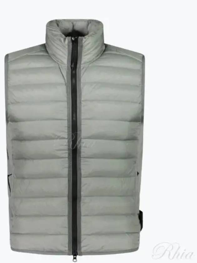 Loom Woven Chambers Recycled Nylon Down TC Vest Grey - STONE ISLAND - BALAAN 2