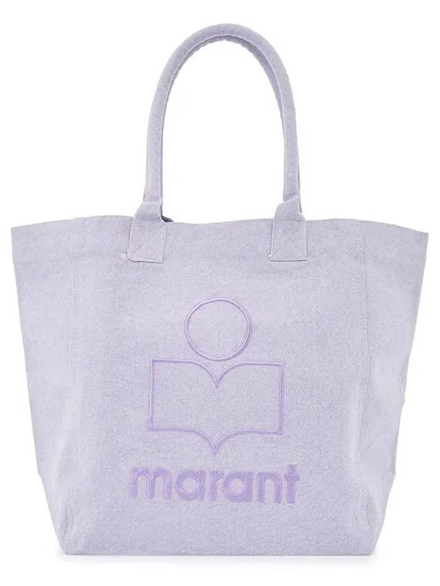 Yenky Embroidered Logo Small Tote Bag Lilac - ISABEL MARANT - BALAAN 4