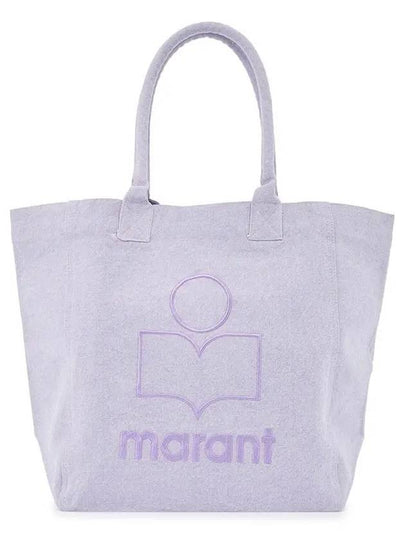 Yenky Logo Washed Cotton Tote Bag Lilac - ISABEL MARANT - BALAAN 2