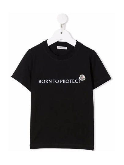 Kids Women Logo T Shirt Black 8C000 36 899M5 999 - MONCLER - BALAAN 2