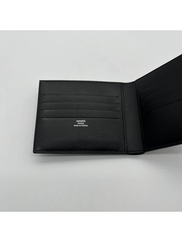 Citizen Twill Card Wallet Black Beige - HERMES - BALAAN 6