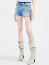 SS Deca Denim Short Pants Blue AI251 BLU48 - IRO - BALAAN 2