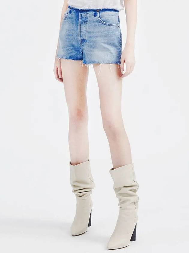 SS Deca Denim Short Pants Blue - IRO - BALAAN 1