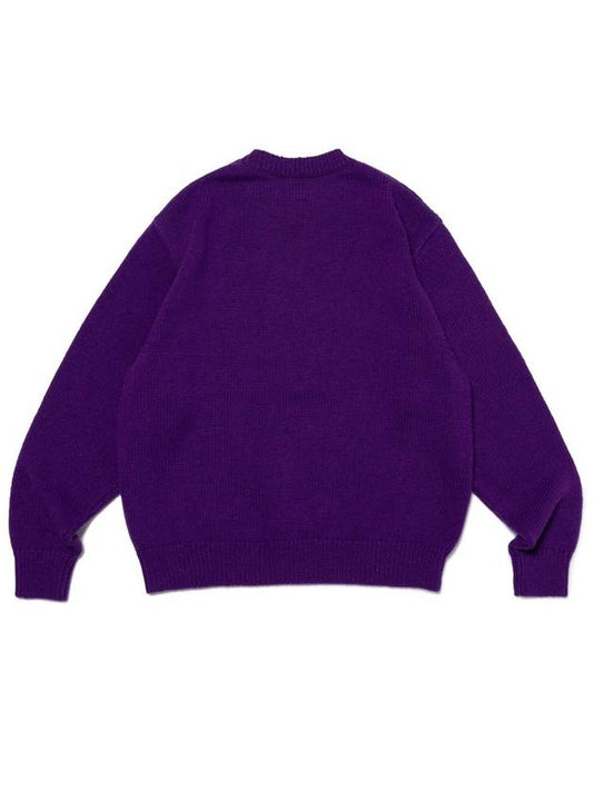 Low Gauge Purple Knit Sweater HM27CS038PP4 - HUMAN MADE - BALAAN 2