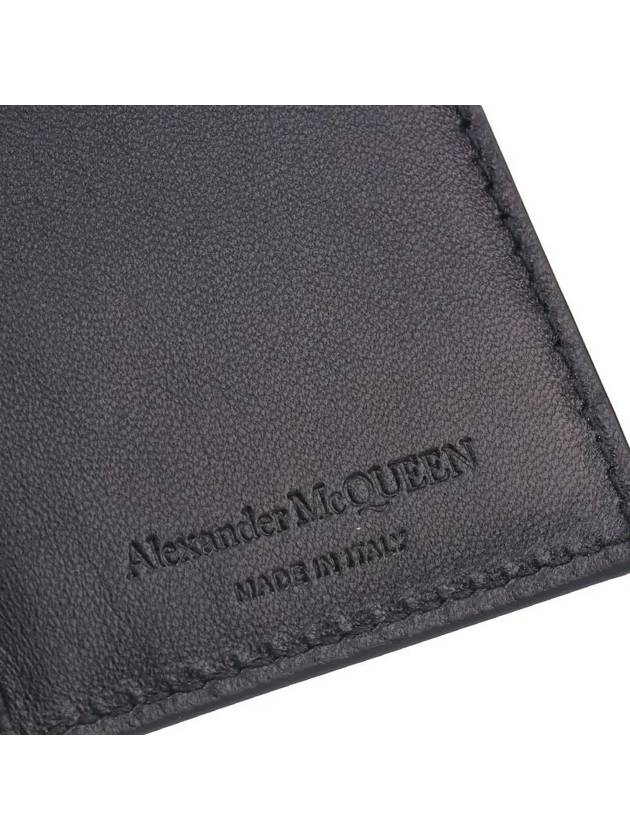 Biker Skull Pocket Bicycle Wallet Black - ALEXANDER MCQUEEN - BALAAN.