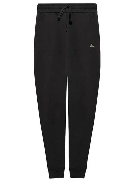 Women's ORB Embroidered Logo Classic Jogger Track Pants Black - VIVIENNE WESTWOOD - BALAAN 2