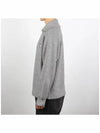 Fox Head Patch Half Zip Up Knit Top Grey Melange - MAISON KITSUNE - BALAAN 4