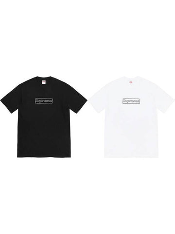 KAWS Chalk Short Sleeve Box Logo TShirt - SUPREME - BALAAN 1