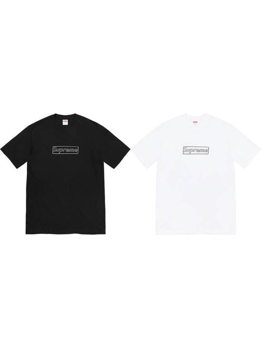 KAWS Chalk Short Sleeve Box Logo TShirt - SUPREME - BALAAN 1