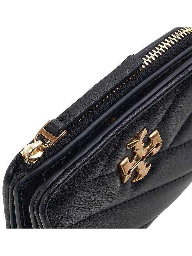 Chevron Half Wallet Black - TORY BURCH - BALAAN 8