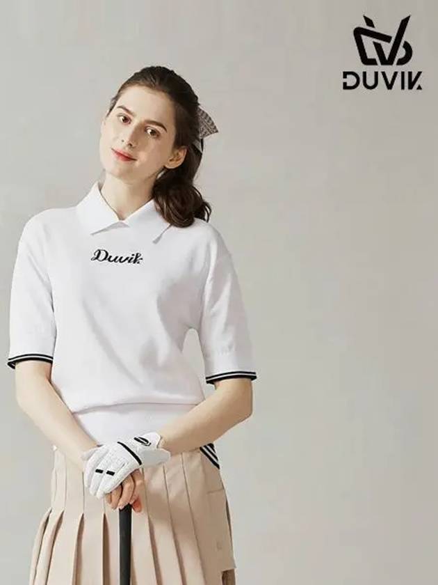 Variant Polo Collar Short Sleeve Sweater DD2WSW201BK - DUVIK - BALAAN 3