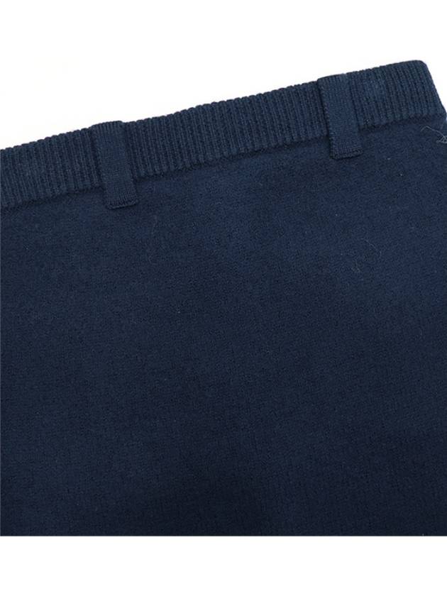 Navy Wool Mini Skirt - GANNI - BALAAN 6