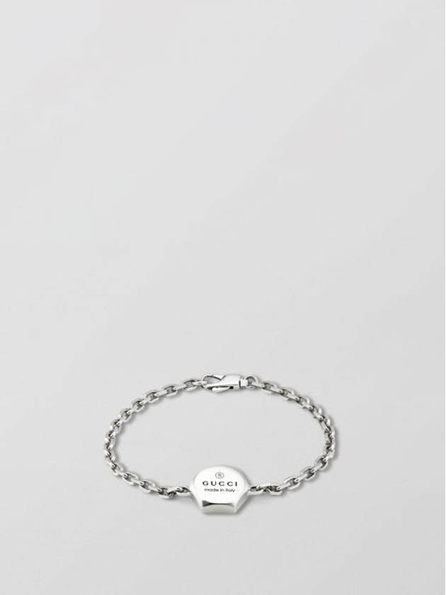 Trademark Hexagon Chain Bracelet Silver - GUCCI - BALAAN 1