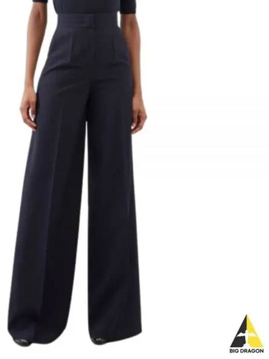 Cervo Welt Pocket Wool Wide Pants Ultramarine - MAX MARA - BALAAN 2