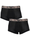 Bold Logo Briefs 2 Pack Black - EMPORIO ARMANI - 2