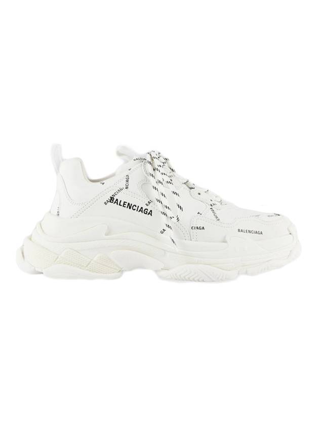 All Over Logo Triple S Sneakers White - BALENCIAGA - BALAAN 1