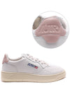 Medalist Pink Tab Leather Low Top Sneakers White - AUTRY - BALAAN 2