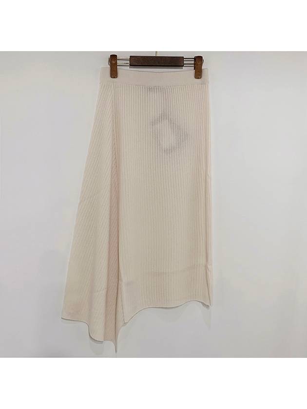 Women's Verna Wool Unbalanced Skirt Ivory - MAX MARA - BALAAN 3