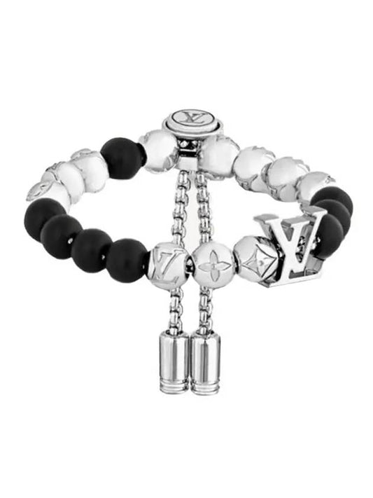 LV Monogram Beads Bracelet Silver - LOUIS VUITTON - BALAAN 1