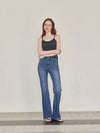 Spandex Bootcut Denim Straight Jeans Deep Blue - LESEIZIEME - BALAAN 3