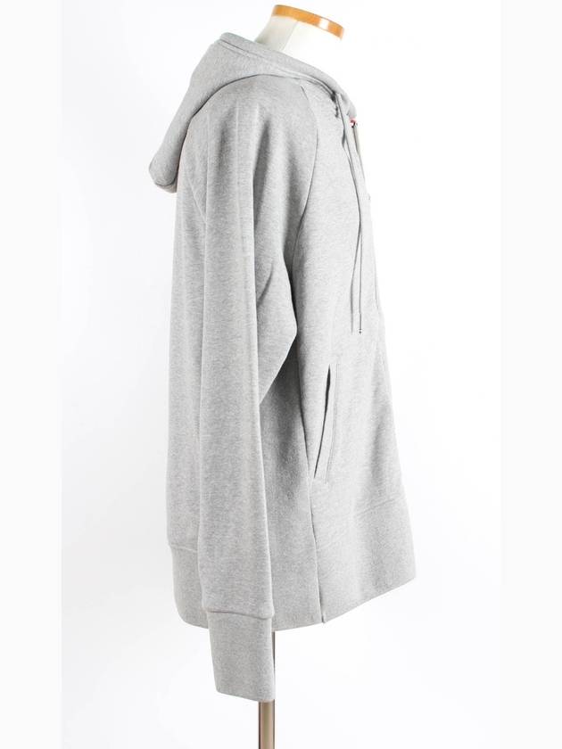 diagonal hood zip up - THOM BROWNE - BALAAN 5